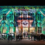Das beleuchtete Museum bei der Eröffnung der Französischen Filmtage.  Bild: Erich Sommer 2010