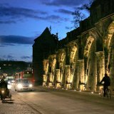 Die Mühlstraße in der Dämmerung. Bild: Erich Sommer 2009