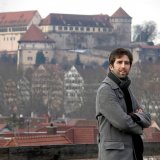 OB Palmer auf dem Dach der "Blauen Bauruine". Bild: Erich Sommer 2010