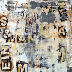 Bedriye Caliskan: Fremd und Einsam, 2016. Acryl und Collage auf Leinwand. Bild: Stadtmuseum Tübingen
