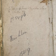 Notizen und M-Nummer des Antiquariats Ludwig Rosenthal in Hilversum (ehemals in München). Bild: Stadtmuseum Tübingen