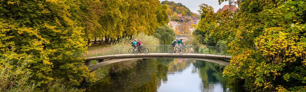 Bild: Radfahrer in Tübingen