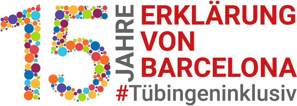 Logo 15 Jahre Erklärung von Barcelona