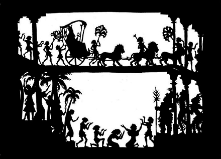 Postkarte Die Zauberflöte Chor Es lebe Sarastro