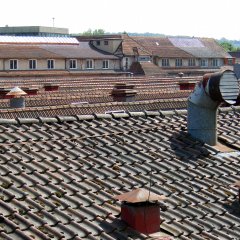 Blick über die Dächer der Egeria-Firmengebäude. Bild: Henry Gebauer