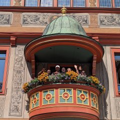 Besuch im Rathaus. 

Bild: Universitätsstadt Tübingen