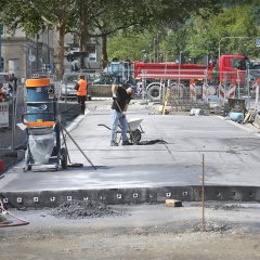 Der Bauabschnitt eins, Zinserdreieck BA7 schreitet voran und wird Mitte September 2020 fertig gestellt. Bild: Anne Faden