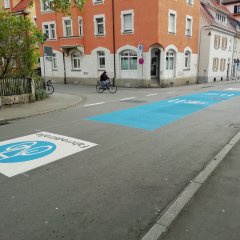 Fahrradstraße Schleifmühleweg
Bild: Universitätsstadt Tübingen