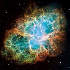 Der Krebsnebel ist Überrest einer Supernova, bei der ein starker „Blitz“ von Gravitationswellen erzeugt wurde. Bild: Universität Tübingen