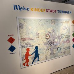 Karte mit den Lieblingsorten der Kinder in Tübingen
Bild: Stadtmuseum Tübingen
