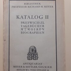 Katalog des Sohnes von Prof. Meyer. Bild: Stadtmuseum Tübingen