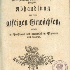 Titelblatt mit Stempel der Universitätsstadt Tübingen. Bild: Stadtmuseum Tübingen