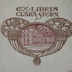 Exlibris von Clara Stern. Bild: Stadtmuseum Tübingen