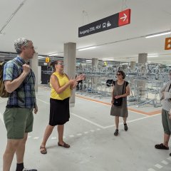 Besichtigung der Radstation
Bild: Universitätsstadt Tübingen