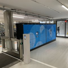 Tiefgarage der Radstation 
Bild: Universitätsstadt Tübingen