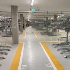 Tiefgarage der Radstation
Bild: Universitätsstadt Tübingen