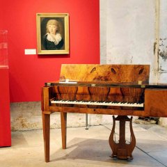 Das sogenannte Uhland-Klavier. Bild: Stadtmuseum Tübingen