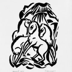 Georg Schrimpf, „Vier Pferde“ oder „Pferde IV“, 1917, Ankauf 1952 auf der 16. Kunst-Auktion im Stuttgarter Kunstkabinett Ketterer, stammt aus der Beschlagnahme-Aktion „Entartete Kunst“ von 1937.

Bild: Christoph Jäckle