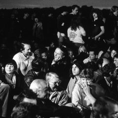 Heinrich Böll, Demonstration gegen die Stationierung von Mittelstreckenraketen, Mutlangen, 1983
Bild: Barbara Klemm