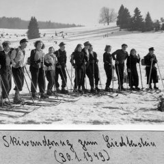 Skiwanderung 1949. Bild: August Kraft
