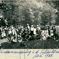 Kinderwanderung im Schönbuch 1929. Bild: August Kraft