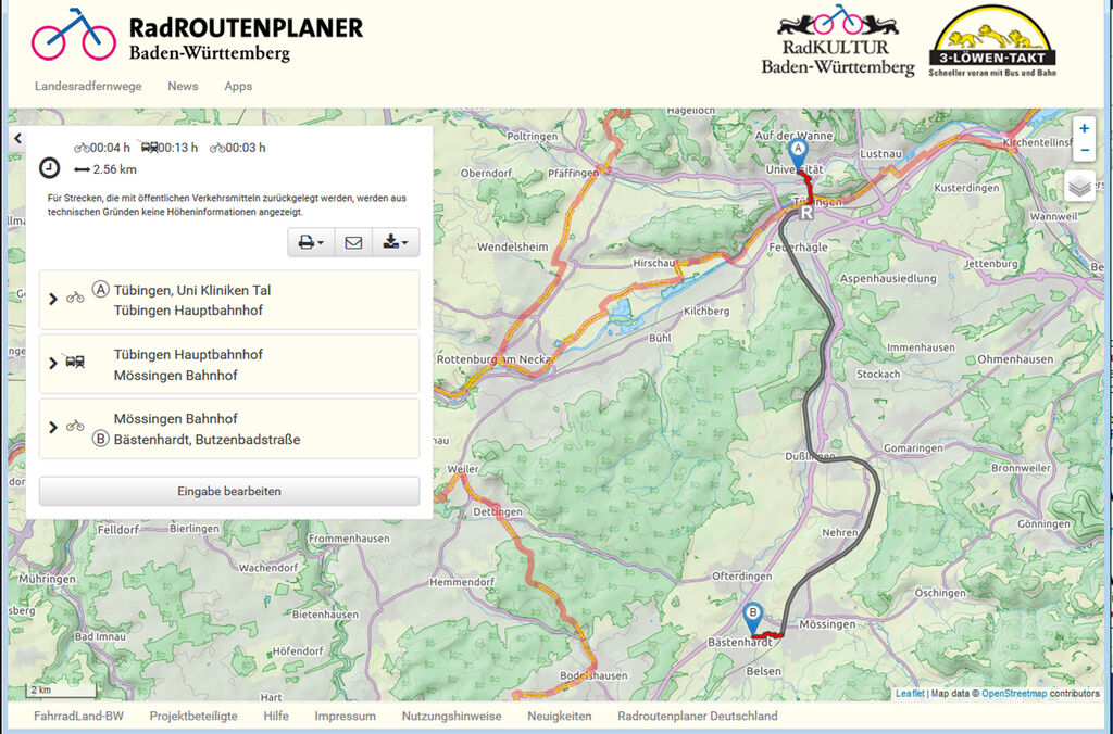 Radtouren in BadenWürttemberg selber planen