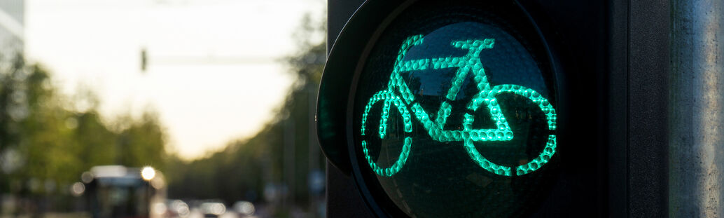 Bild: Radfahrer in Tübingen