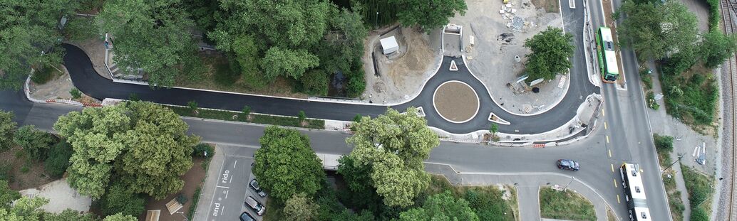 Visualisierung des geplanten Radkreisverkehrs