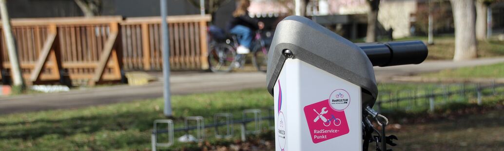 Bild: Radservicestation am Schulzentrum Feuerhägle