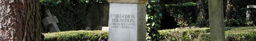 Grab von Hölderlin auf dem Stadtfriedhof