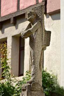 Skulptur Wengerter (Mann aus Muschelkalk)