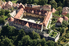 Luftbild vom Schloss Hohentübingen