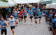 Erbe-Lauf in Tübingen durch die Altstadt