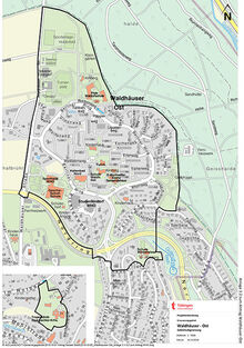 Übersichtsplan über das Gebiet Soziale Stadt