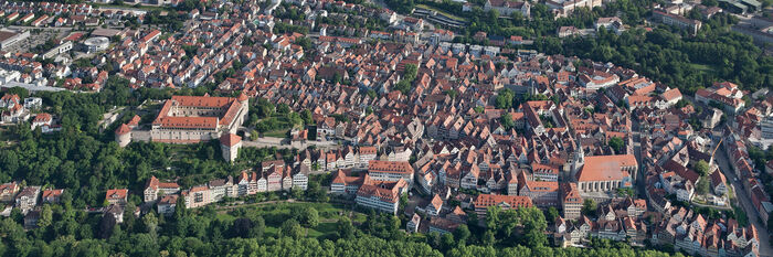 Luftbild von Tübingen