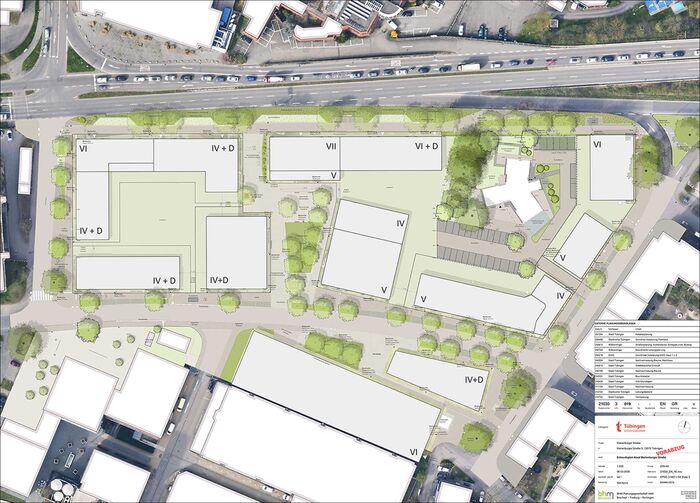 Marienburger Straße, Freiraumplanung