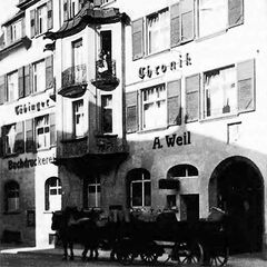 The building of the Tübinger Chronik during the Albert Weil years